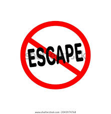 No Escape Sign Isolated Escape Not Stock Illustration 2043974768 |  Shutterstock