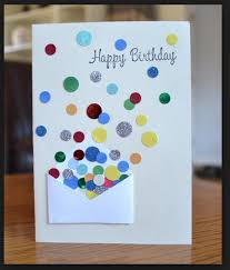 Easy Simple Birthday Card For Teacher Pin By Connie On Art Inspiration Homemade Birthday Cards Simple Cards Birthday Cards
