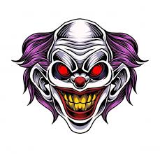 Premium Vector Clown Head Mascot Logo Clown Illustration Clown Clown Tattoo