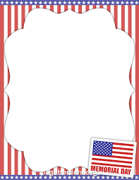 Memorial Day Border Clip Art Page Border And Vector Graphics Memorial Day Memorial Day Pictures Holiday Border