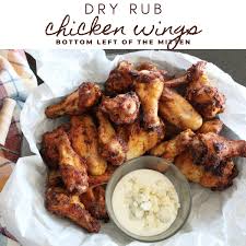 Pour the remaining marinade over wings; Dry Rub Chicken Wings Bottom Left Of The Mitten