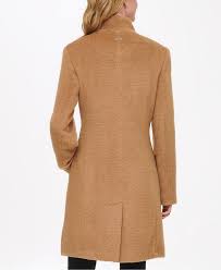 Larry levine beige camel double breasted wa. Dkny Single Breasted Walker Coat Created For Macy S Reviews Coats Women Macy S