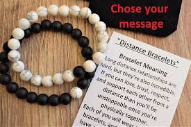 Black And White Bead Bracelet Meaning Distance Bracelet Long Distance Relationship Bracelet Long Distance Bracelets Long Distance Relationship Bracelets Relationship Bracelets