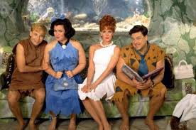 But in the viva rock vegas one.fred wins dino at the fair, and betty and barney, and fred. Fred Wilma Flintstones Family Costumes Flintstones Costume Flinstones Costume