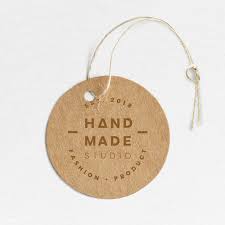 Download Premium Psd Of Round Handmade Studio Label Mockup 1202087 Handmade Logo Handmade Packaging Packaging Ideas Business