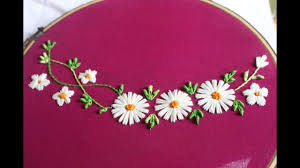 Here you can download machine embroidery designs for free! Hand Embroidery Flower Design Youtube