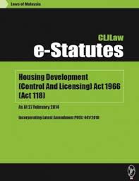 Housing developers (control and licensing) act (chapter 130). Elib Ebook Portal