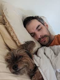 New to the group and loving all the photos and comments. I've got so many  photos in my camera roll of my doggies, but this is my favourite. After a  huge day,