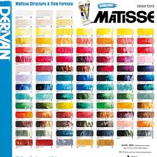 Matisse Structure Flow Formula Colour Chart Color Mixing Chart Matisse Art Practice