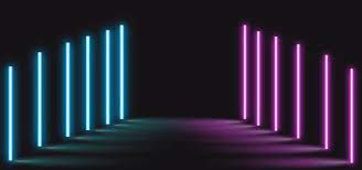 Abstract Blue Pink Neon Light Lamp Lines Background Pink Neon Lights Neon Lighting Futuristic Background