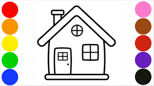 Melalui mewarnai, kreativitas dan imajinasi anak akan semakin berkembang. Cara Menggambar Rumah Yang Bagus Zhafirah Art Youtube