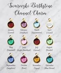 Swarovski Birthstone Channel Chart Baublebible Com