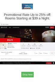 Best Deals And Coupons For Bally S Atlantic City In 2020 Atlantic City Bally City