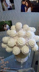 White And Gold Bridal Wedding Shower Party Ideas Photo 12 Of 17 Cake Pop Bouquet Wedding Cake Pops Wedding Shower Cakes