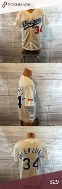 Dodgers Jersey 34 Valenzuela Great Bank Of America Dodger Mlb Giveaway Jersey Never Worn 20 Armpit To Armpit 28 5 Long Shoulder Dodgers Shirts Dodgers Jerseys Dodgers