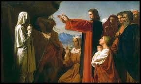 Image result for images lazarus and jesus