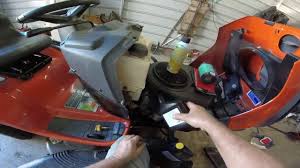 You can do it yourself after watching this video. Husqvarna Yth22v46 Oil Change Youtube