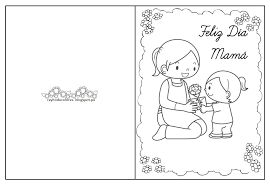 84 dibujos para colorear día de la madre. Puntadas De Mama Tarjetas Dia De La Madre Para Colorear