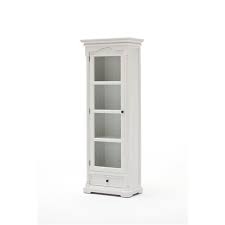 Hodedah hikf92 import kitchen cabinet, white. Novasolo Provence Glass Cabinet With Drawer White Lowe S Canada