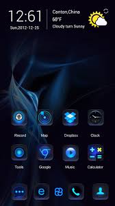 Dark Blue Go Launcher Theme For Android Apk Download