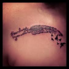 Pink Floyd Lyrics Tattoo In Memory Of My Dad Love The Lyrics Not The Tattoo Though Memorial Tattoos Tattoos Feather Tattoos