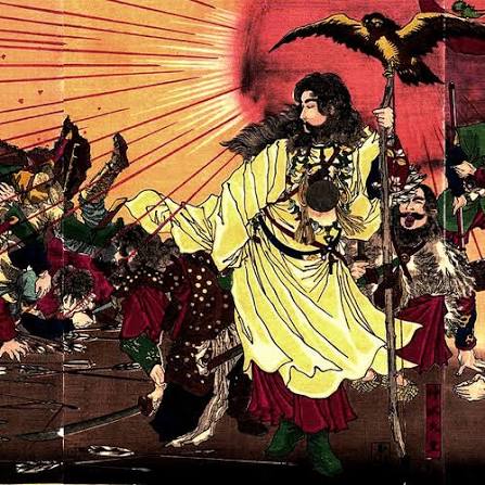 神武天皇 八咫烏 ドライ Tシャツ 浮世絵 古事記 日本書記 日本神話 UKIYOE 刺青 グッズ 月岡芳年 Tシャツ ５つ星 ドライＴシャツ tuge9999 通販 15160315｜Creema(クリーマ) ハンドメイド・手作り・クラフト作品の販売サイト
