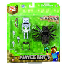 Amazon Com Minecraft Spider Jockey Action Figure Set Toys Games Minecraft Toys Top Holiday Toys Holiday Toys