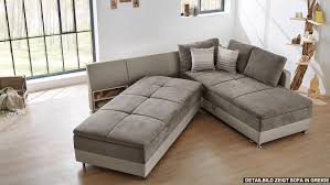 Browse wide selection of large sectionals and sofas for your living room available in a range of colours fabric nova via big sofa grau big sofas xxl couches. Wohnlandschaft Links Modena Ecksofa Sofa Bett In Weiss Grau Mit Nako