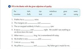 Check spelling or type a new query. Fill In The Blank With Adjectives Of Quality Brainly In