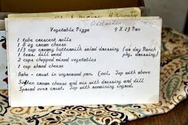Adelaide S Vegetable Pizza Vintage Recipe Project Recipe Vintage Recipes Vegetable Pizza Vegetable Pizza Recipes