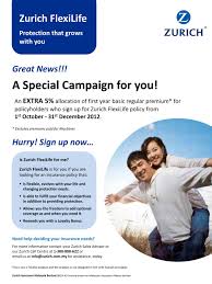Zurich life insurance malaysia berhad. Zurich Flexilife Promotion Zurich Malaysia