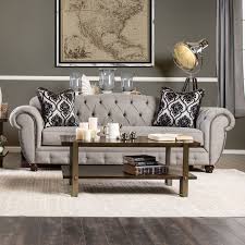 A decadent blend of minimalist lines and maximalist details, this contemporary tufted sofa elevates any living room with its modern elegance. Viviana Modern Victorian Style Upholstered Sofa By Furniture Of America Sm2291