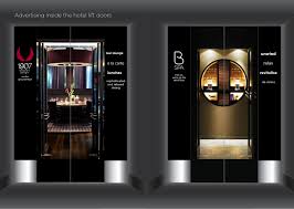 Advertising Inside Lift Elevator Doors For Brooklands Hotel Surrey Elevator Door Design Doors