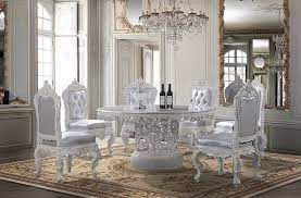 We specialize in furniture sets that are unique and gorgeous. Wood Formal Dining Room Sets 60400 Le Havre Formal Dining Room White Dining Chairs White House Interior White Dining Room Sets