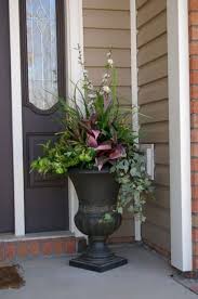 Besides good quality brands, you'll also find plenty of discounts when you shop for outdoor planters during big sales. 20 Pretty Front Door Flower Pots For Unique Decorations Porch Flowers Flower Pots Outdoor Front Porch Flower Pots