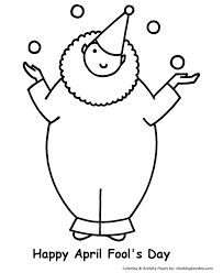 Your guide for all types of crafts. April Fool S Day Coloring Page Juggling Clown April Fools Clown Coloring Pages April Fools Day