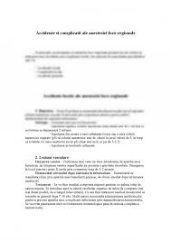 Un hematom este o problemă comună care apare ca urmare a deteriorării unui vas de sânge mai mare din corp. Referat Accidente Si Complicatii Ale Anesteziei Loco Regionale 480783 Graduo
