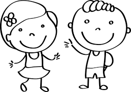 Niño Y Niña Para Colorear