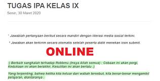 Kumpulan soal ipa smp kelas 7 semester 1 didno76 com. Contoh Tugas Online Ipa Smp Semester 2 Persiapan Pas 2020 Info Pendidikan Terbaru