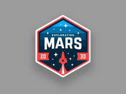 Mars Mission Patch Badge Design Logo Design Inspiration Logo Design
