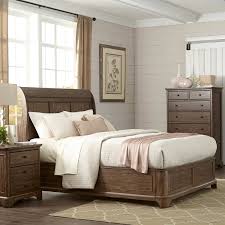 The Gunnison Wood Sleigh Bed In Cobblestone By Humble Abode Quality Built With A Buy Bedroom Furniture Bedroom Collections Furniture Bedroom Furniture Online