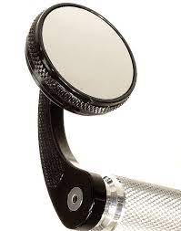 Motorcycle Bar End Cafe Style Black Round Mirror Motorcycle Bar Motorcycle Mirrors Black Round Mirror