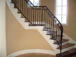 Beauteous Modern Black Wrought Iron Stair Railings Interior Design With Reclaimed Hardwood Treads With Wrought Scale In Ferro Battuto Scala In Ferro Ringhiera