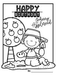 All you need is photoshop (or similar), a good photo, and a couple of minutes. Free Happy Birthday Johnny Appleseed Coloring By Ana Peavy Tpt