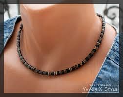 Men S Beaded Necklace Mens Necklace Wood Necklace Coconut Surfer Tropical Wooden Boyfrien Brown Beaded Necklace Mens Beaded Necklaces Mens Jewelry Necklace