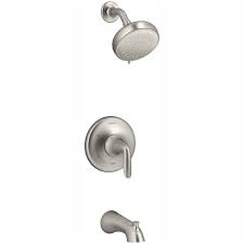This page consists of chrome plated shower trim kits to revive tired tub and shower trim. Kohler Willamette Single Handle 3 Spray Tub And Shower Faucet In Vibrant Brushed Nickel Valve Included R99903 4g Bn The Home Depot