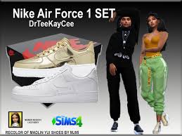 Jordan shoes sims 4 cc : Drteekaycee S Nike Air Force 1 Set Needs Mesh
