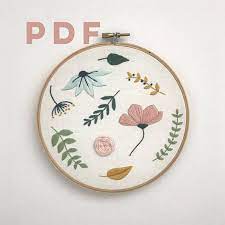 Hand embroidery, machine embroidery and applique. Pdf Digital Download Floral Stitch Sampler Embroidery Pattern Floral Embroidery Pattern Floral Needlework Floral Embroidery Patterns Embroidery Sampler Redwork Embroidery