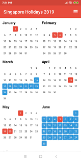 Singapore public holiday dates new year's day 1 jan 2019 tuesday chinese new year 5 feb 2019 tuesday 6 feb 2019 wednesday good friday 19 apr 2019 friday labour day 1 may 2019 wednesday vesak day 19… Singapore Public Holidays 2019 For Android Apk Download