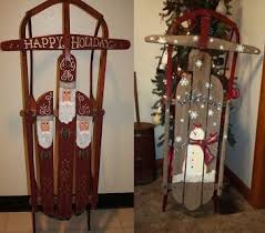 The sleigh that doesn't come with eight reindeer as grand as a sleigh bed looks, it can really swallow up a bedroom, making the space seem cramped. Decorating Old Wooden Christmas Sleds